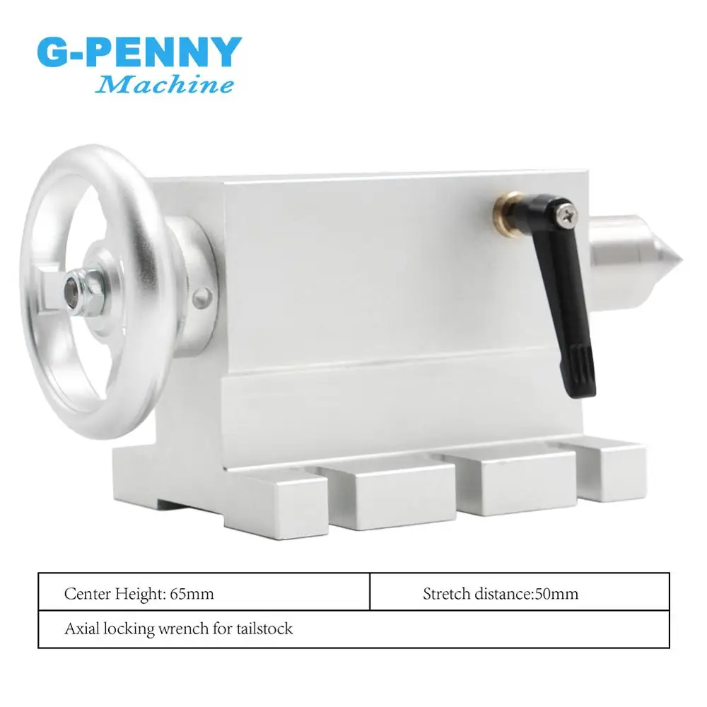 100mm CNC 4th Axis+Tailstock, CNC dividing head/Rotation Axis/A axis kit for Mini CNC router/engraver woodworking engraving