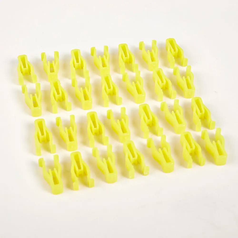 30Pcs Yellow Plastic Clip Auto Instrument U-type Car Audio CD DVD Navigation Panel Buckle Center Console Dashboard Clips