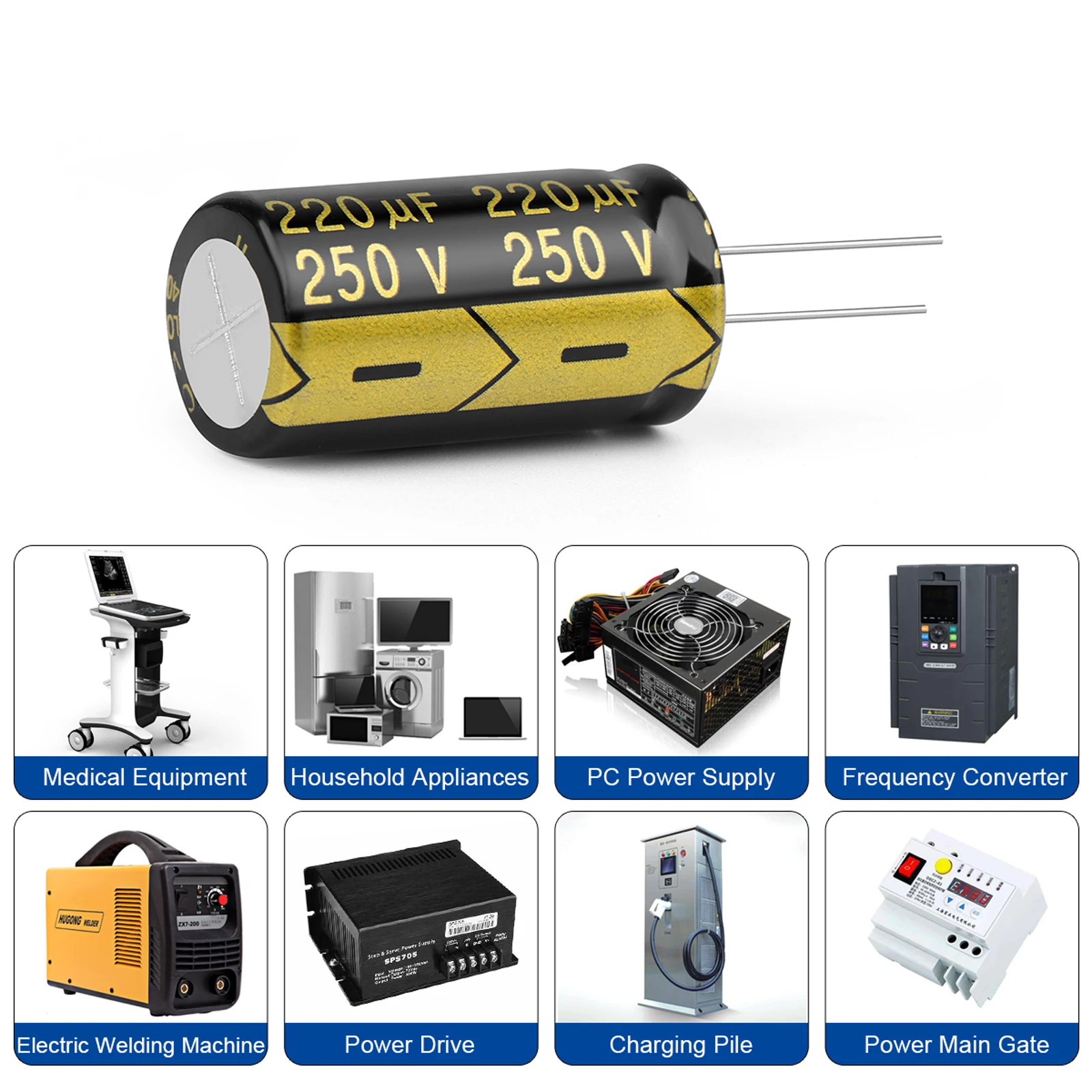 1 шт. JCCON алюминиевый электронный конденсатор 25/35/50/63/100/160/200/250/450 В высокочастотные конденсаторы с низким ESR емкостью