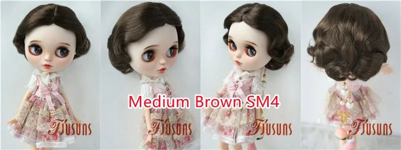 JD338 4-5' 5-6' 6-7' 7-8' 8-9' 9-10' Retro Monroe Wave Synthetic Mohair Doll Wigs 1/8 1/6 1/4 1/3 MSD SD DOD Blythes BJD Hair