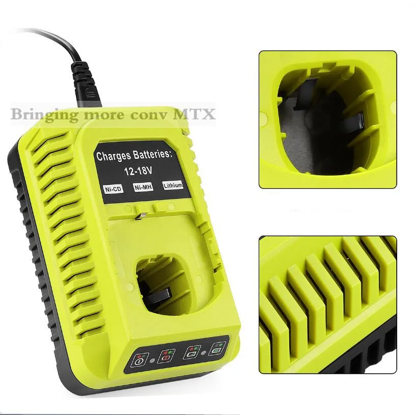 NEWEST ryobi charger P117 Replacement Charger for Ryobi Ni-CD Ni-MH Li-ion 12V 14.4V 18V Battery P107 P108 P110 fast charging