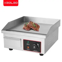 XEOLEO Electric Teppanyaki Hand Cake Machine Grilled Squid/Tofu/Spike Potato Flat Plate Kitchen Cuisine Food Processor