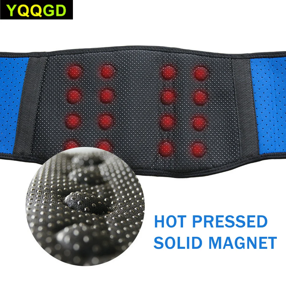 1Pcs Adjustable Tourmaline Self heating Magnetic Therapy Waist Support Belt Lumbar Back Waist Brace Double Band Health Care