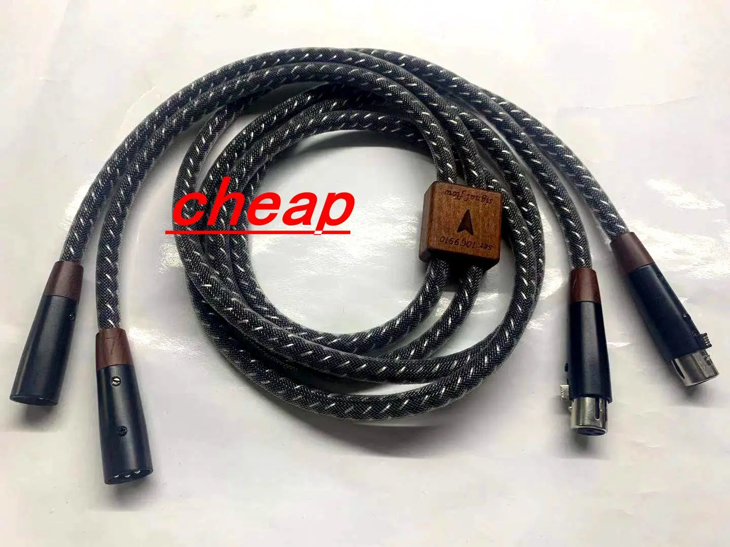 barato- KS-1136 5N OFC cable de interconexión de audio XLR-XLR plateado