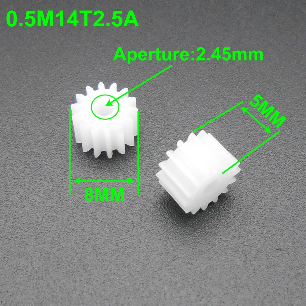 

Пластиковая Шестерня 0,5X0,5 м, модуль T = 14 диафрагма с 14 зубцами 2,5 мм, 2,45 мм, плотно прилегающая, 14 T, a, диаметр 8 мм X в, 5 мм, аксессуары «сделай сам»