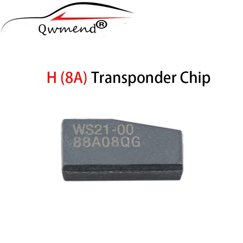 

QWMEND Transponder H Chip 8A Smart Car Key 8A Chip for Toyota Rav4 Highlander Corolla Sienna Sequoia Camry Ceramic Blank Chip H