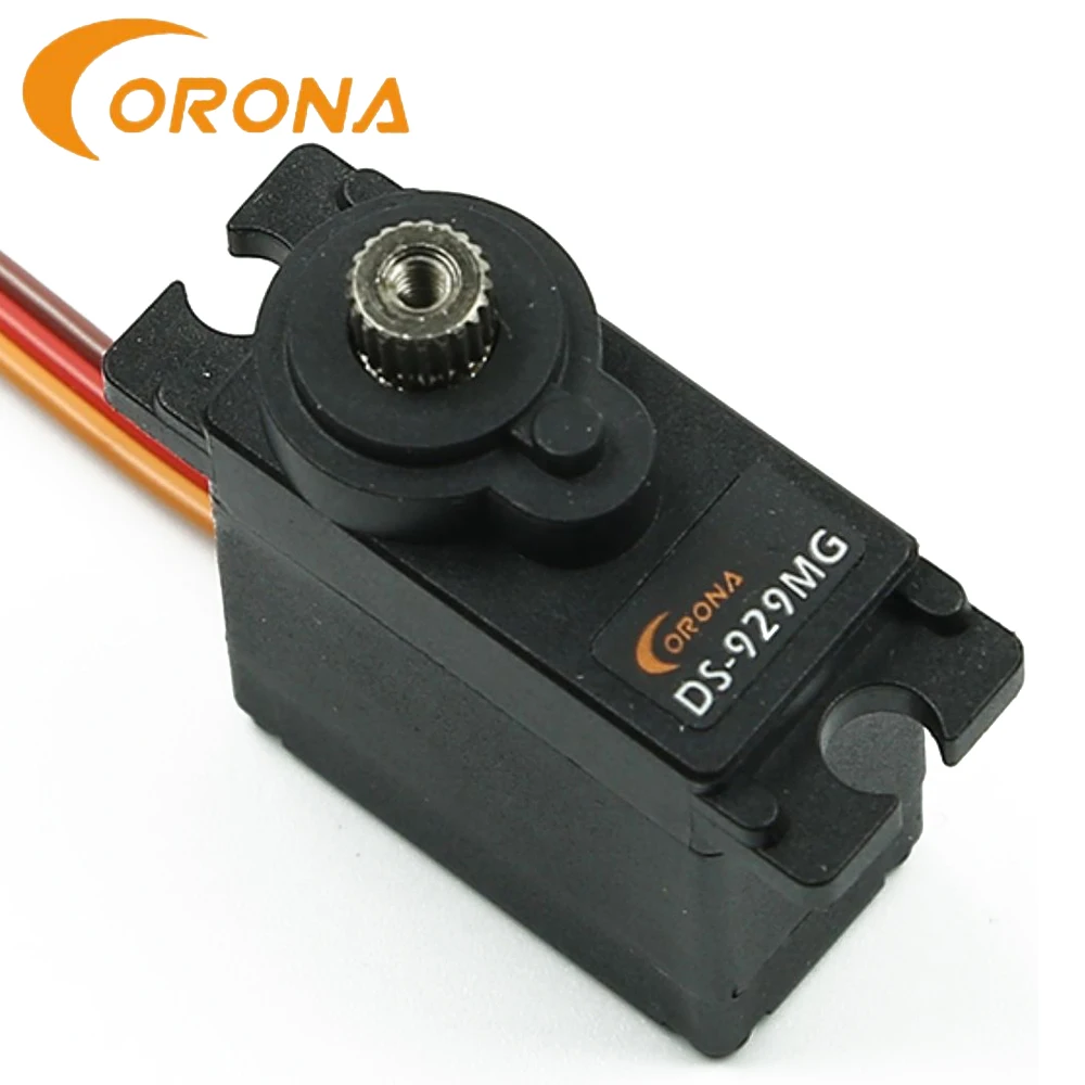 Corona CS-929MG 9g Metal Gear Simulate Steering Servo JR/FUTABA Plug For 1/10 1/8 Rc Cars Buggy Truck Boat Fixed-wing Airplane