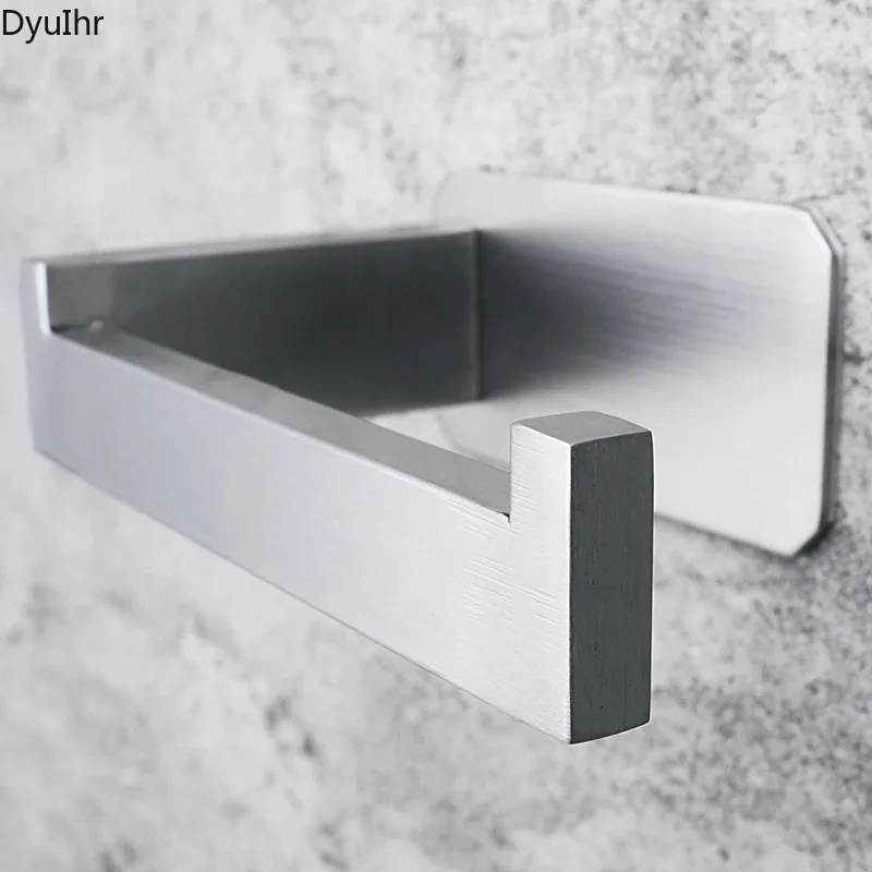 304 stainless steel paper towel rack bathroom supply seamless non-perforated stainless steel paper towel rack DyuIhr