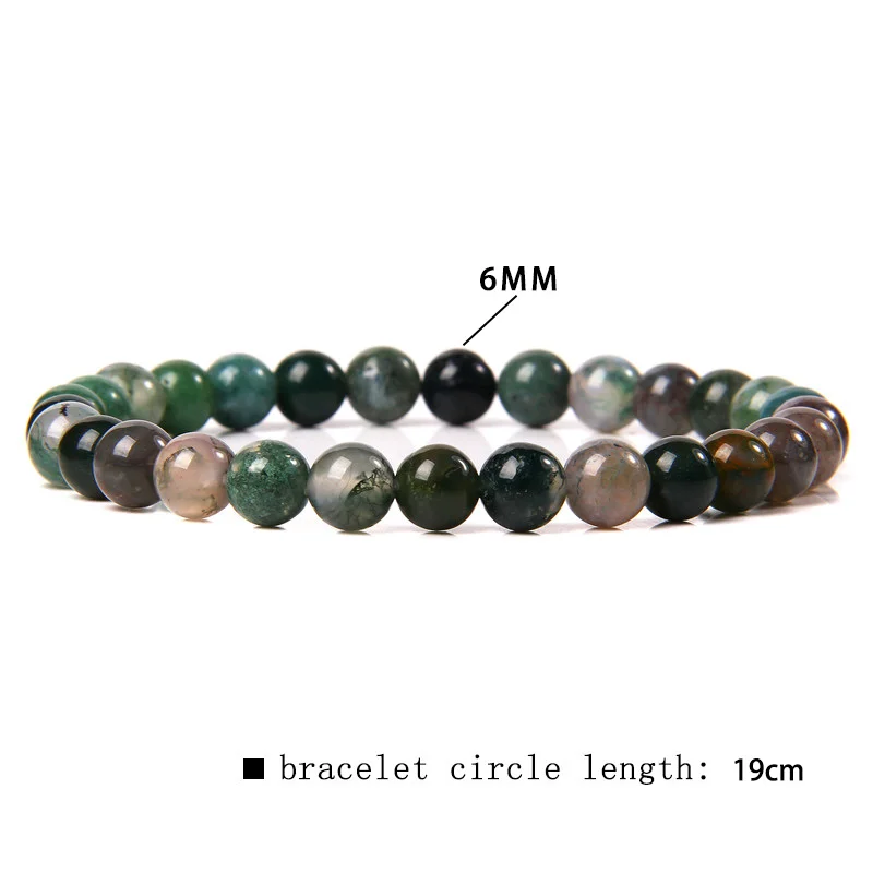 Pulsera de cuarzo de Aventurina para hombre y mujer, brazalete de piedra Natural 100%, cuentas de 6MM, citrinas, ágata, piedra solar, joyería hecha