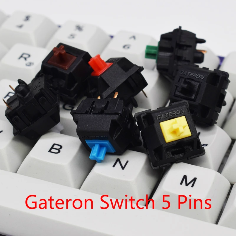 Original Gateron Switch KS-3 Mechanical Axis for Mechanical Keyboard Black Red Brown Blue Clear Green Yellow 5pins Fit GK61 GH60