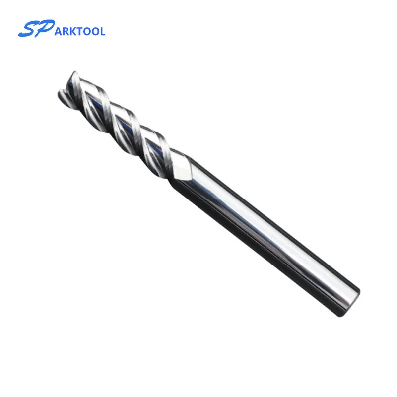Fraise en bout en carbure de tungstène, fraise en bout en aluminium à 3 cannelures, fraise Frez en acier, outils CNC, métal Fresa, HRC55