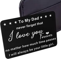 To My Dad Gifts From Daughter Wallet Insert Card For Fathers Day Dad I Love You Of The Step Father Present DIY Custom Wholesale