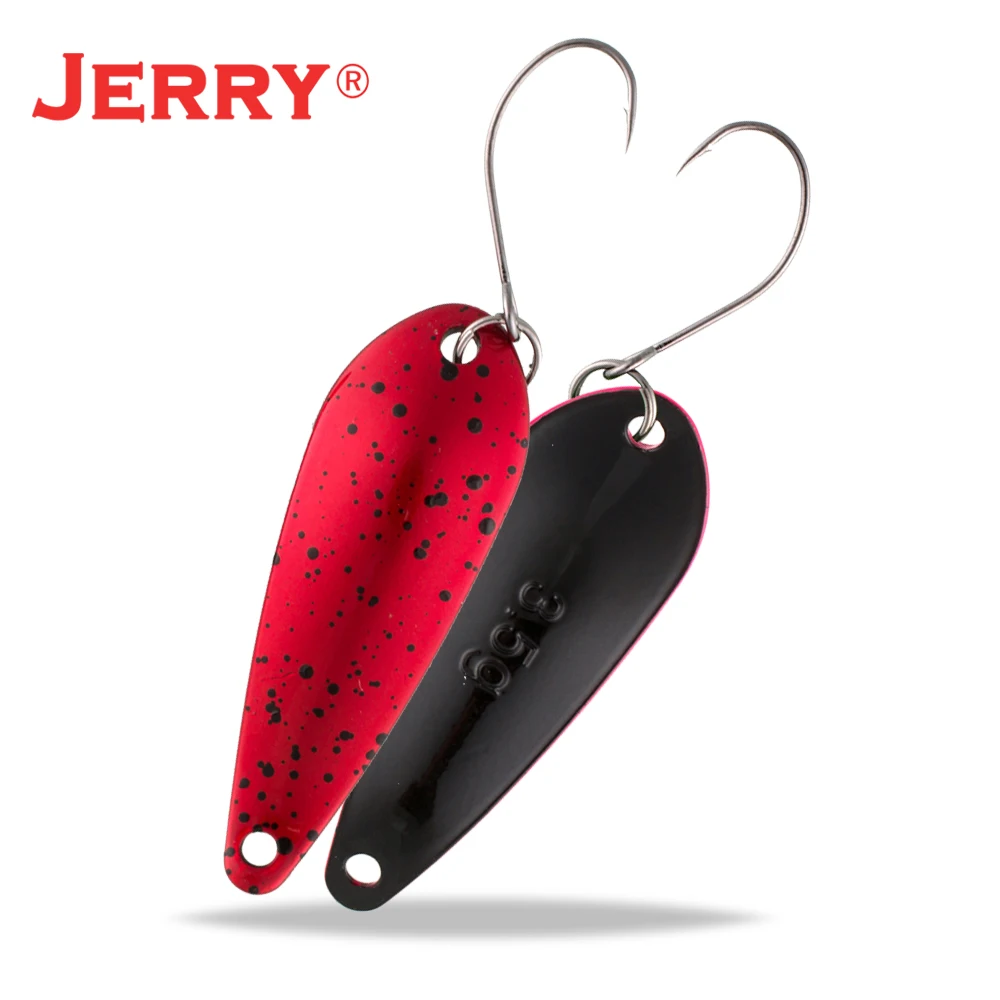 Jerry Aries Iron Micro Trout Fishing Spoon Baubles Spinner Glitter Lake Area Meta Bait 3.5g 5g Pike Lure