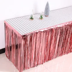 Table Skirt Wedding Decoration Table Birthday Party Decor 275*75cm Table Skirt Birthday Decoration Tablecloths For Party