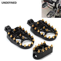 Golden MX Style Foot Pegs Wide Footrests Pedals Gear Brake Shifter Peg For Harley Dyna Fatboy Street Bob Sportster 883 Bobber