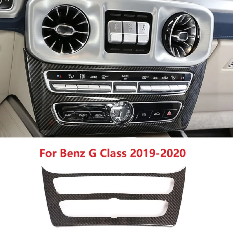 

Dry Carbon Fiber Center Console Mode Button Frame Trim Car Accessories Fit For Mercedes Benz 2019-2020 G Class G63