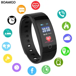 smart watches BOAMIGO brand bracelet wristband bluetooth heart rate Sleep Monitoring for IOS Android phone sport fitness watch