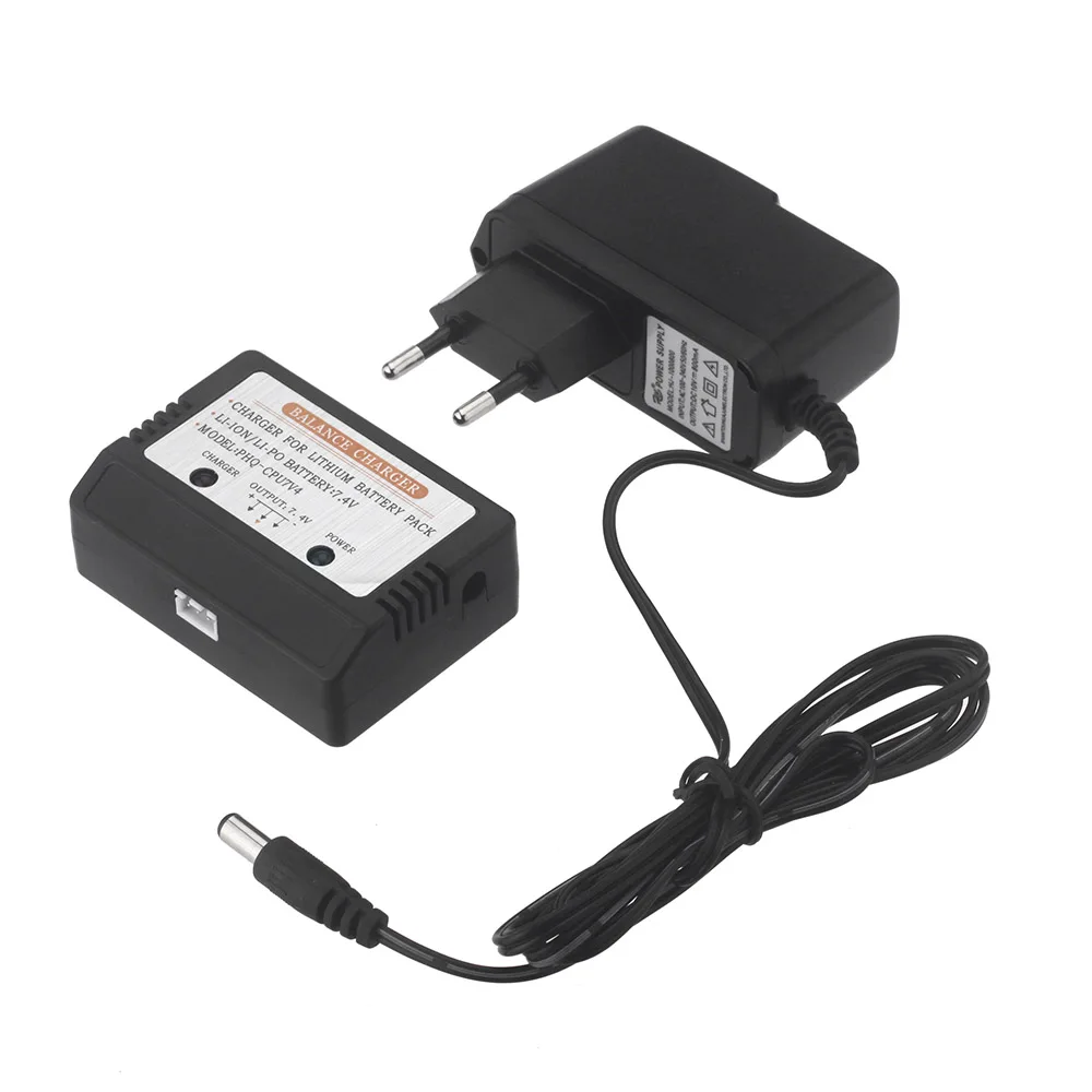 7.4V Battery Charger with Charger Box 2S for Wltoys A949 A959 A979 A969 V912 V913 V262 RC Car Charger Accessory