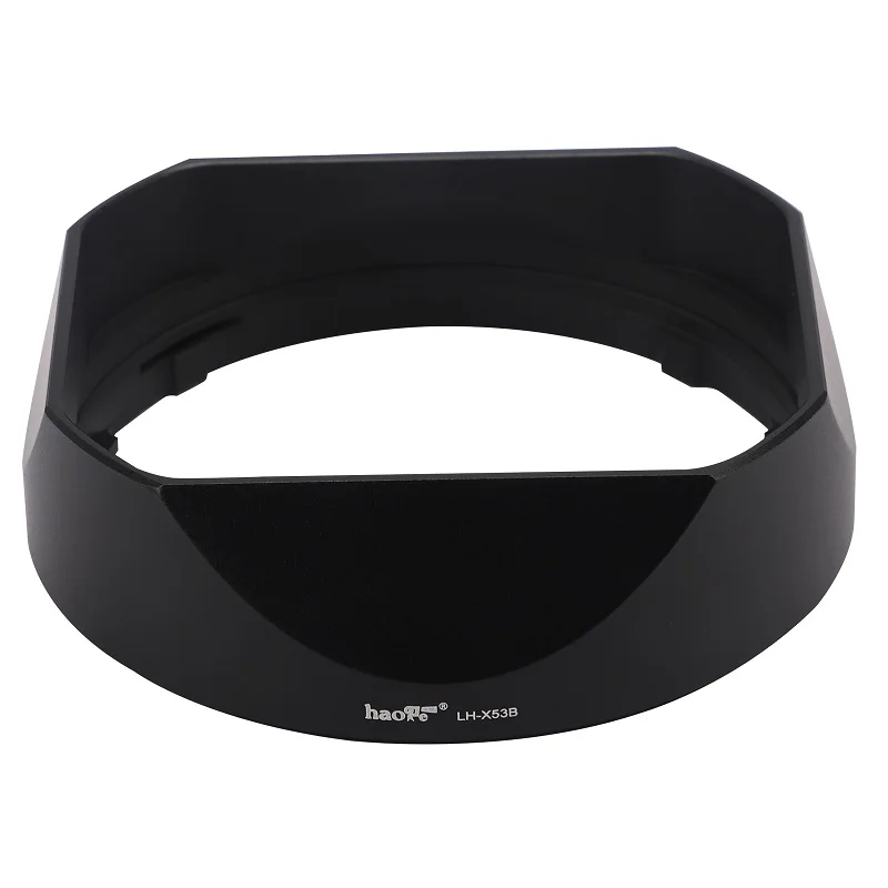 Haoge Bayonet Square Metal Lens Hood with Cap for Fujifilm Fujinon XF 18mm F2 RR Lens