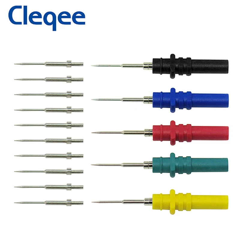 Cleqee P8002 HT307 Needle Back Test Probe Pin Screw Auto Diagnostic Test Handheld Oscilloscope Set Acupuncture Repair Tool