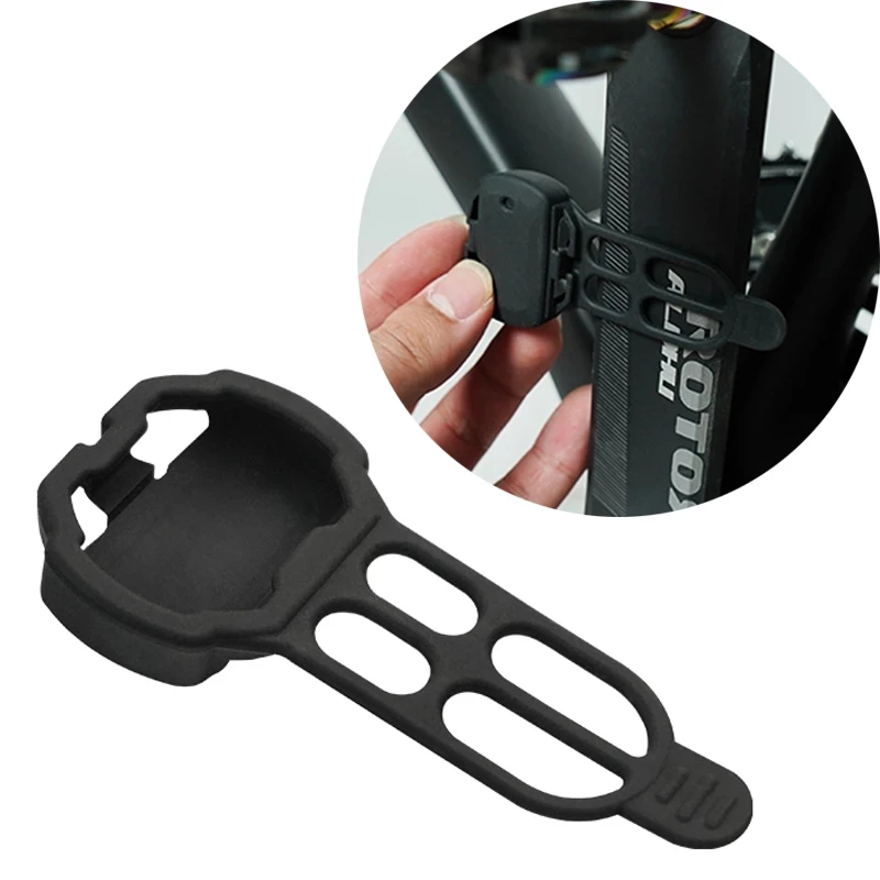 Bicycle Pedal Cadence Sensor Protective Case for Garmin Broton Magene Cadence Speed Sensor Computer Sleeve Cover Resilient Tie
