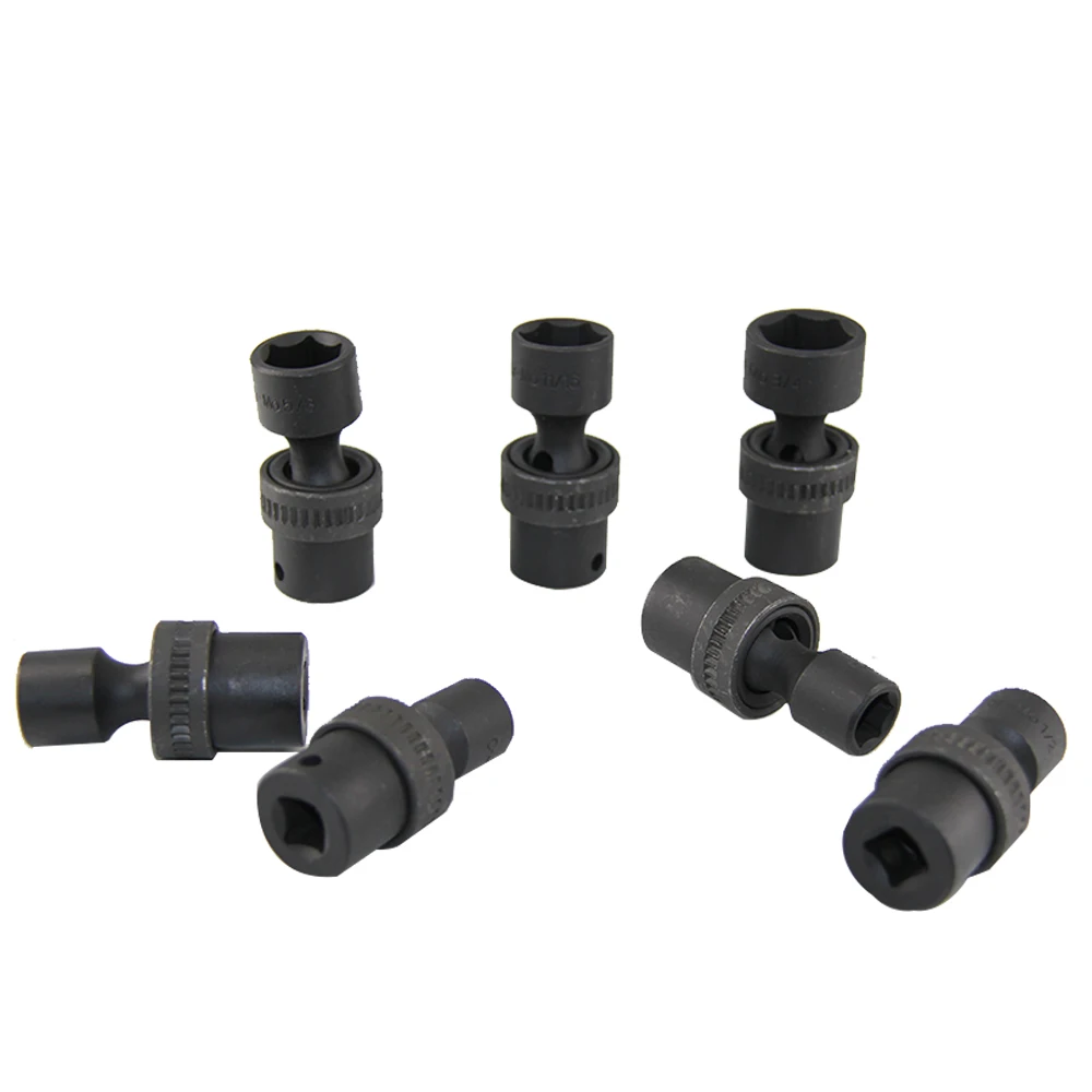 MacWork-Juego de enchufes de impacto giratorios CRV, herramientas manuales de reparación de automóviles, SAE 3/8 "-3/8", 7 piezas, 3/4 pulgadas