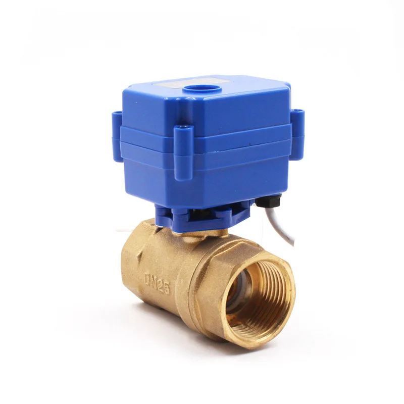 

DN15 DN20 DN25 Motorized Ball Valve 2-way Brass Electric Ball Valve 2-wire Electric Actuator With Full Port AC/DC/ADC 220V 9-24V