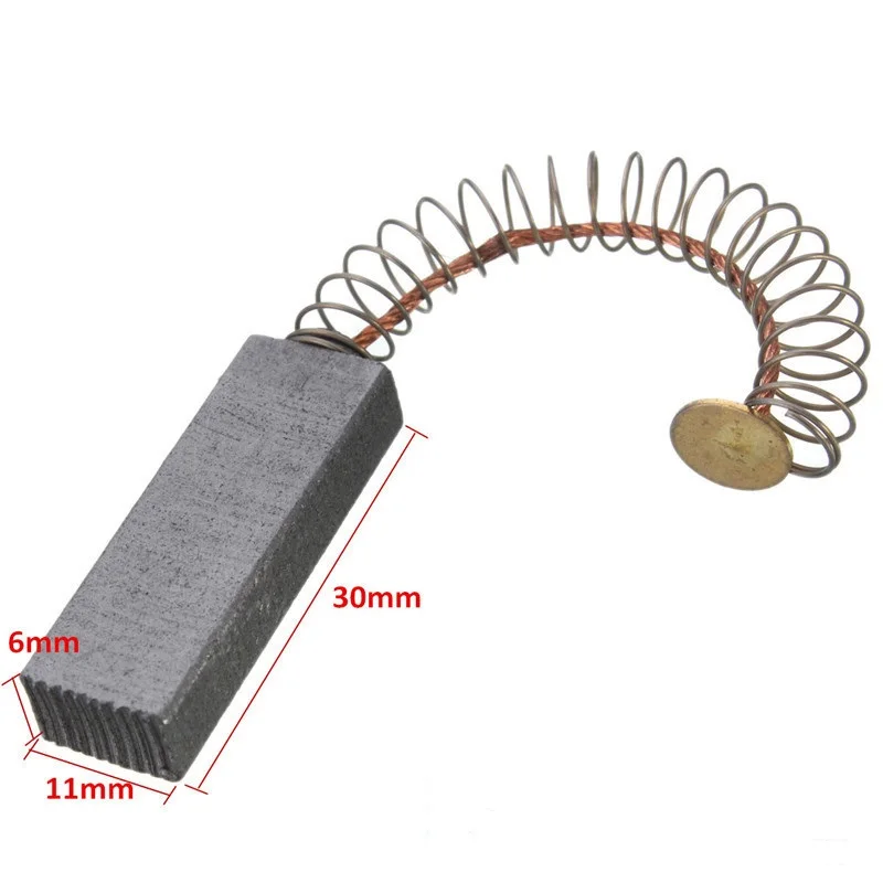 Escovas de Carvão de Substituição para Motor Elétrico Ferramenta Elétrica Peça Sobressalente 30 mm x 11 mm x mm Peças