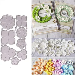 7Pcs Flowers Set Dies Scrapbooking Cutting Dies Emboss Knife Punch Template for DIY Paper Album Photo Card Making Dies Cut Die