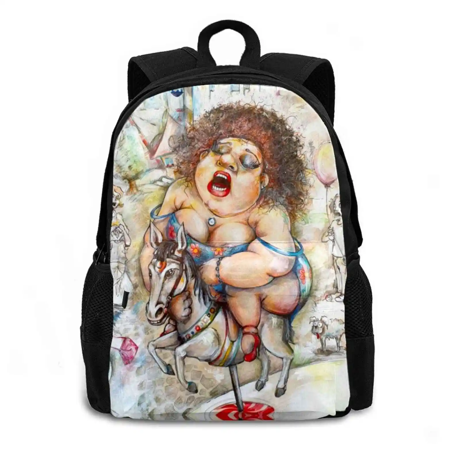 First Pattern Design Laptop Travel School Bags First Eros Art Eros Tigran Hakobyan Art Nice Madame Tiqs Art