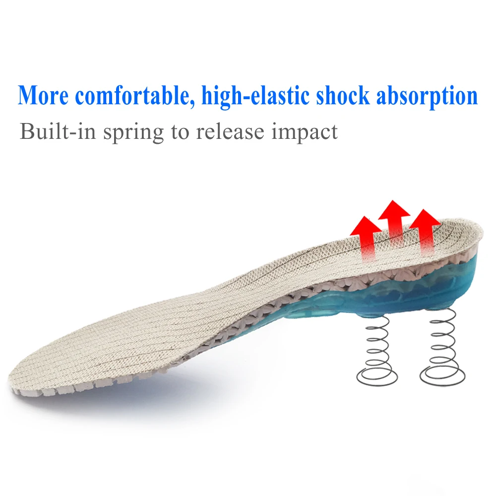 Orthopedic running insoles basketball running sports spring cushioning shoes shoe heels shoe protection foot insoles