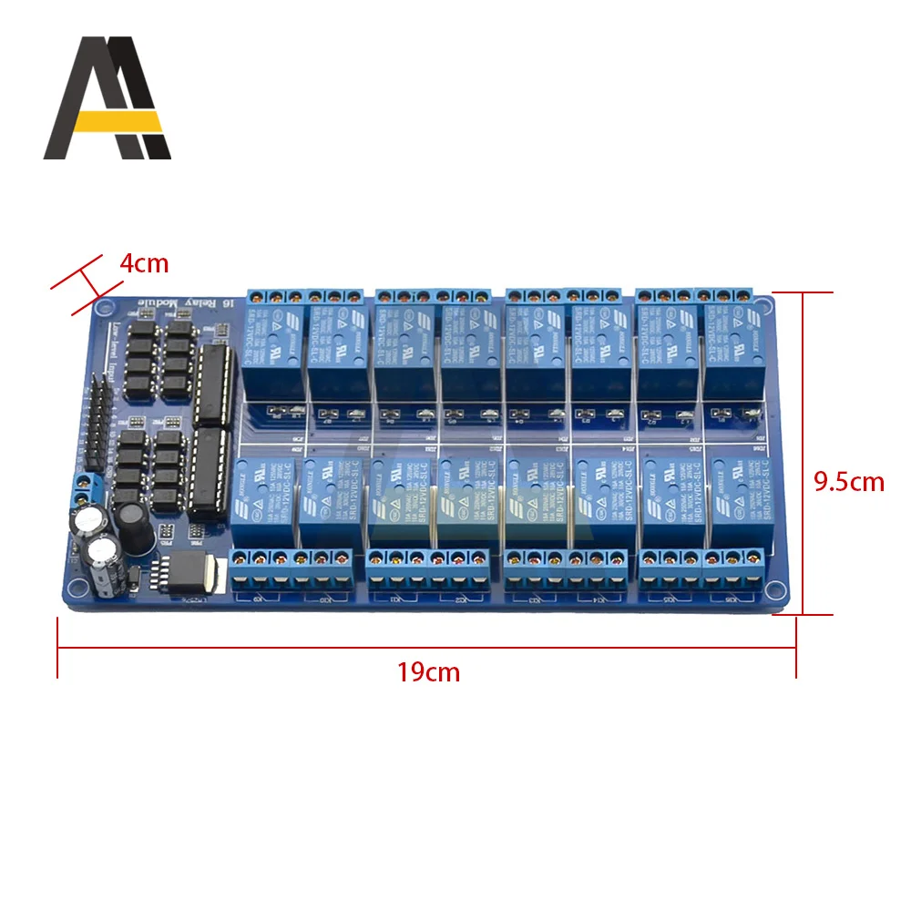 16 Channels RJ45 Relay Ethernet Control Module LAN WAN WEB Server Ethernet Controller Module Board For Home Automation