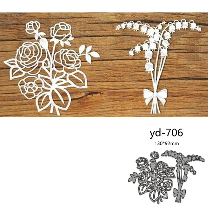 Metal Cutting Dies Cut Mold flower Decoration Scrapbook Paper Craft Knife Mould Blade Punch Stencils