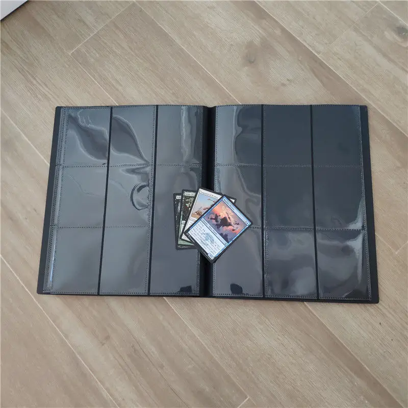 Große 360 Kapazität Karten Halter Alben mit 20 Seite Schwarz für Bord Spiel Star Promi Foto Sammeln Album Buch Hülse halter