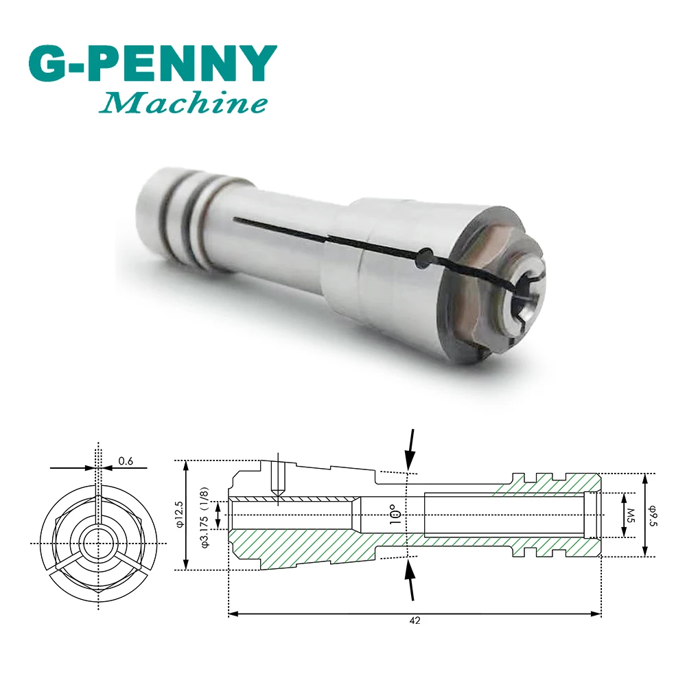 Water Cooled Spindle 1.8kw 220v ATC Spindle Motor Automatic tool Installation diameter 61.9mm  Reducing sleeve 3.175/4/6