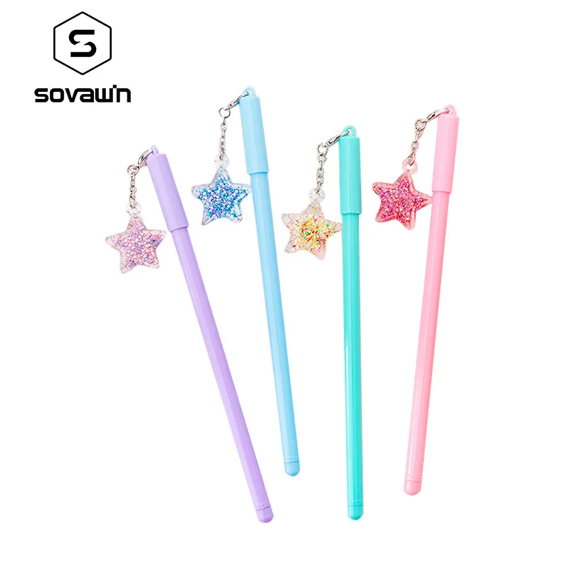 

1pcs Pendant plastic pendant gel pen Office Stationery School Supplies Cute creative Pendant signing pens 0.38mm gel pen Gifts