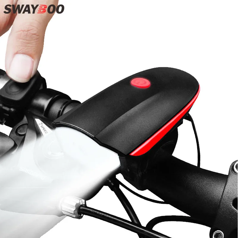 

Swayboo Mountain Bike Light Car Headlights Glare Flashlight USB Charging Charged Horn Bell Night Riding Equipment Accessories