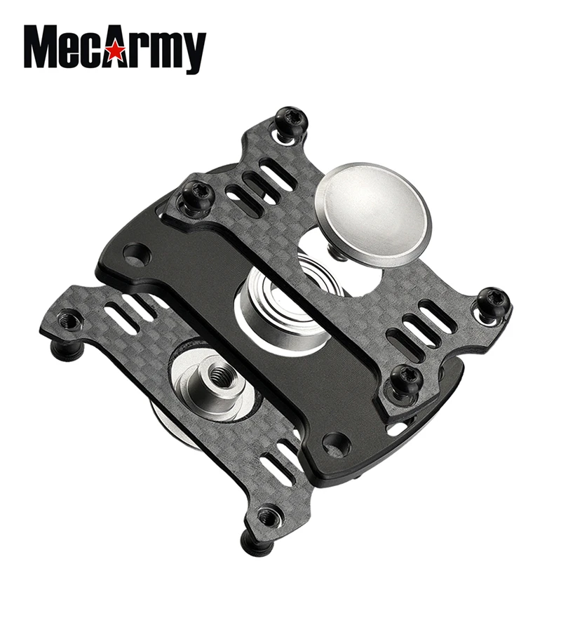 MecArmy GP1 Titanium Fidget Spinner Stainless steel hybrid bearings Fingertip gyroscope Used to reduce anxiety   and stress