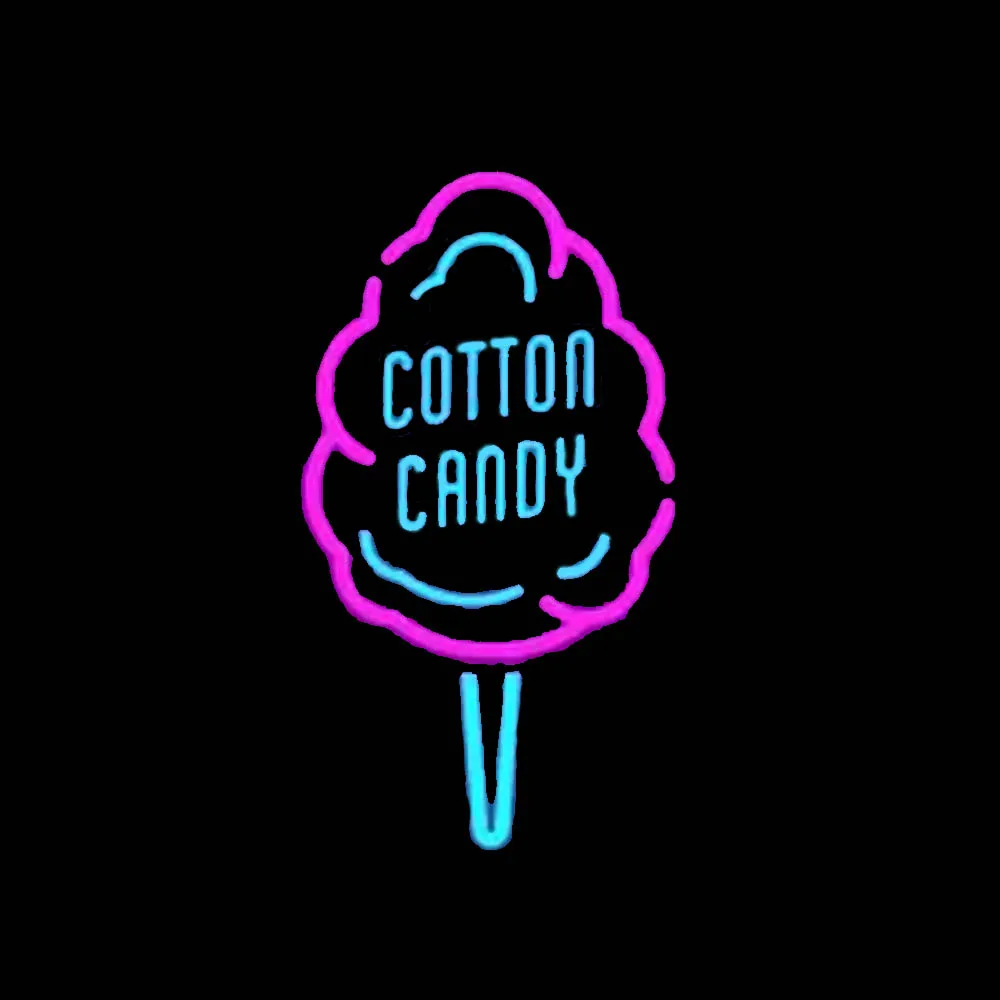 

Cotton Candy Sugar Baby Park Custom Handmade Real Glass Tube Shop Store Room Decor Display Gift Neon Sign Light On Wall 24"X18"