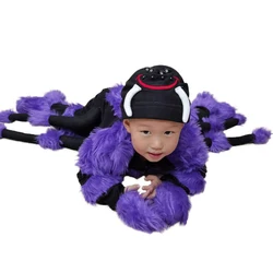 Snailify Kids Cute Purple Spider Costume Toddler Animal Rompers Child Halloween Costume Carnival Party Purim Fancy Dress