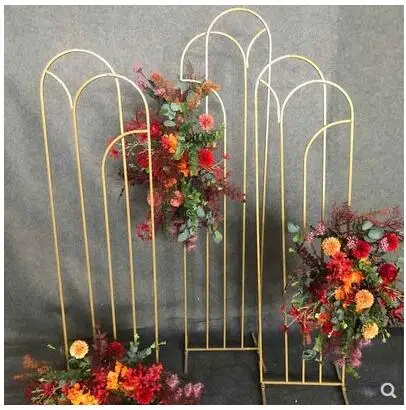 Wedding new Central European style road lead archway props wedding stage screen background decorations