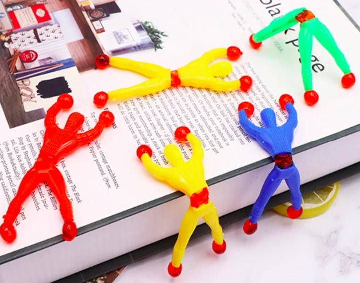 Funny Toys Birthday Vent Novel Gift Party Supplies Sticky Wall Climbing Kid Climber Men Fillers Educational 10pcs Random Color