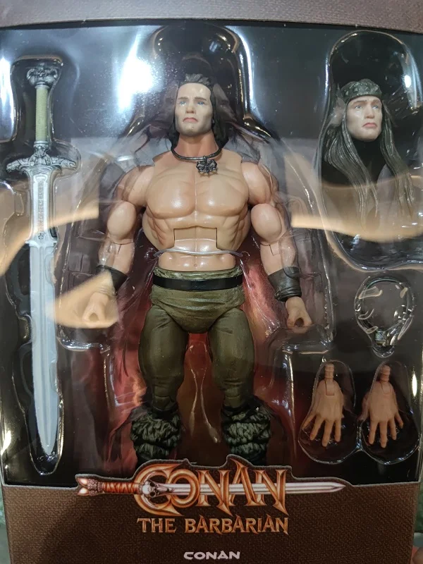 

Super7 Conan 1982 the Barbarian Comics Version 2 heads 1/12 Scale Action Figure Toy Doll Brinquedos Figurals Model Gift