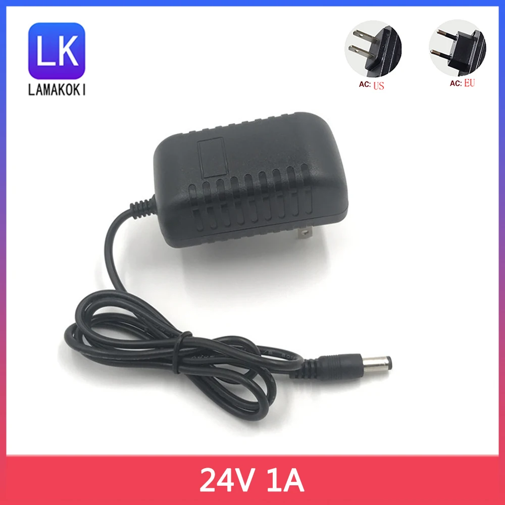 

1pcs Generic 24V 1A AC DC Adapter Power Supply Charger for Logitech GT Driving Force Pro Steering Wheel Mains