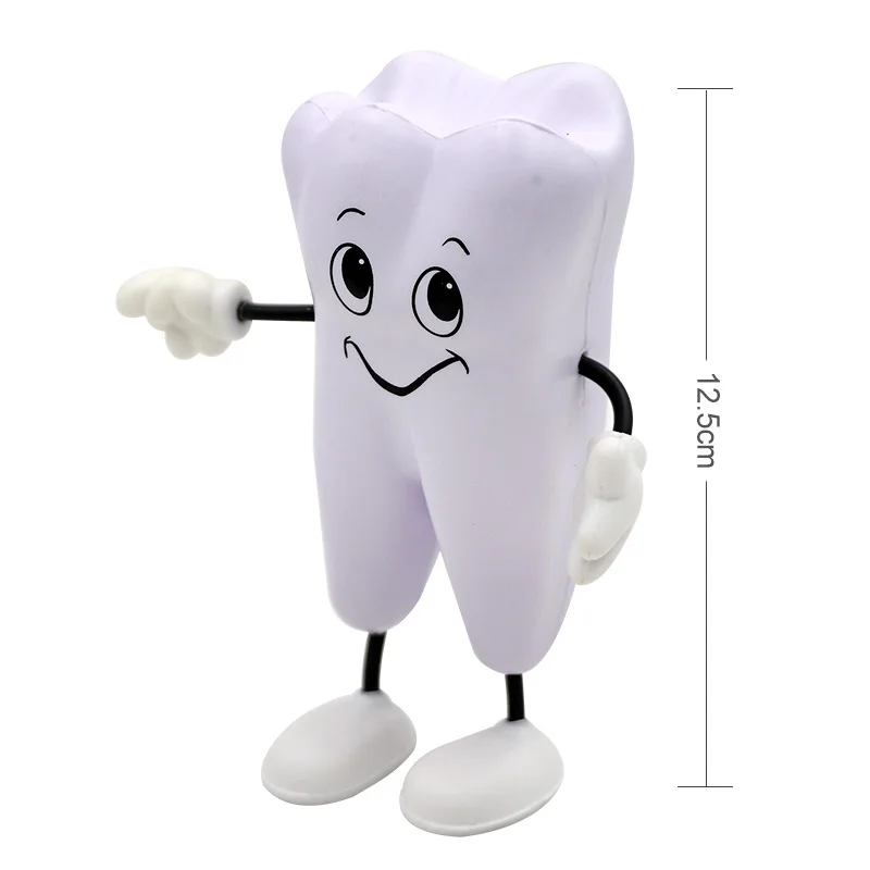 1 szt. Squeeze-figure Squeeze zabawka dentysta prezent miękka pianka z PU kształt modelu 12.5cm klinika stomatologiczna stomatologia pozycja