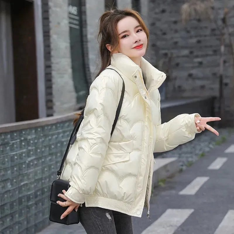 Nuova giacca invernale Parka da donna Abiti casual in cotone di alta qualità Cappotto spesso solido sciolto Giacche con cappuccio Capispalla femminile