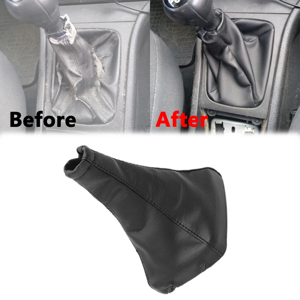 Car Gear Shift Knob Shifter Gaiter Boot Cover Case For Vauxhall Opel Astra G Mk4 Coupe 1998-2005 2000-2005 Black