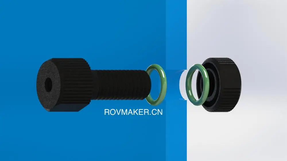 ROVMAKER M10 SolidสกรูอลูมิเนียมสแตนเลสM10 ถังเกลียวสกรูใต้น้ำหุ่นยนต์แคปซูลอุปกรณ์