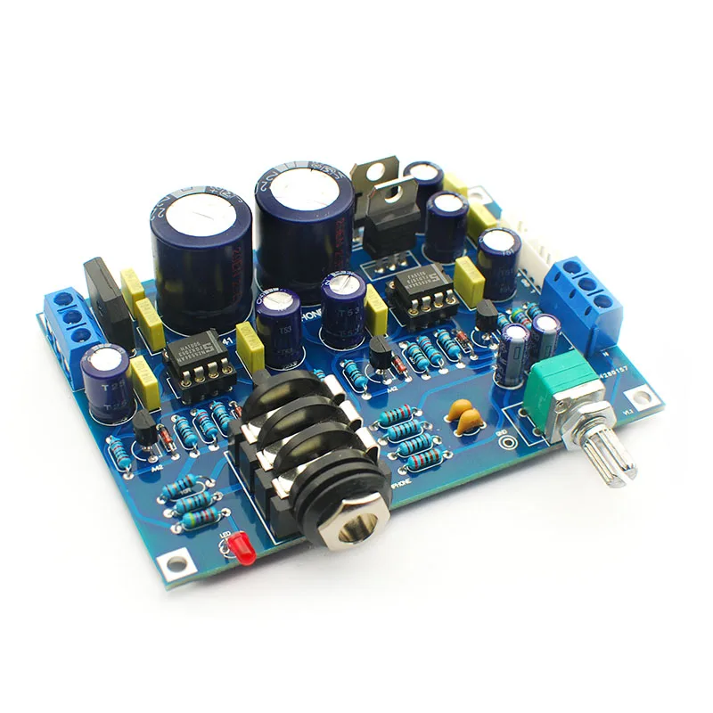 Solo Earphone Amplifier Board Hifi Headphone Audio Amplifiers Module NE5532 7812 7912 Chips