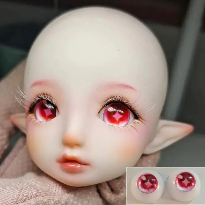 10//12/14/16/18mm Anime Doll Eyes Fit for 1/3 1/4 1/6 1/8 Bjd Doll Makeup Eyes Accessories Acrylic Doll Eyes